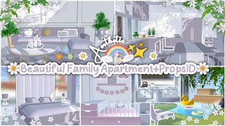 Beautiful Family Apartment  PropsID✨🌸 Aesthetic  Sakura School Simulator [upl. by Kimon433]