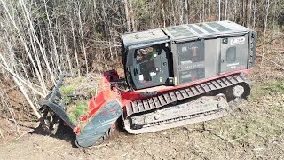 INCREDIBLE MASSIVE 450HP MONSTER MULCHER MACHINE PRINOTH RAPTOR 500 EATS EVERYTHING [upl. by Ynobe]