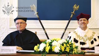 Prof Janusz Jurczak doktorem honoris causa UW [upl. by Eneirda]