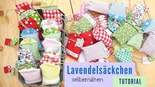 Lavendelkissen zum selbernähen  Tutorial für Anfänger [upl. by Atnuahsal]