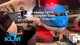 KLM 7879 World Business Class KULAMS Review [upl. by Teryl414]