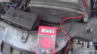 How to use a Multimeter to check a Car battery Voltage [upl. by Ingra]