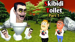 Skibidi Toilet Horror Story Part 1  Skibidi bop yes yes yes  Guptaji Mishraji [upl. by Eclud]