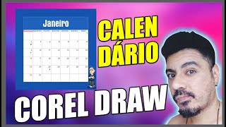 COMO CRIAR CALENDARIO ATUALIZADO NO COREL DRAW [upl. by Mairim]