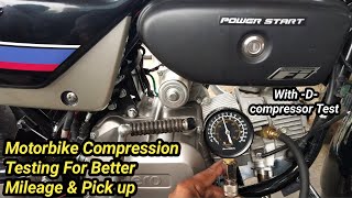 motorbike compression testबाइक का कंप्रेसर कैसे चेक करें [upl. by Htomit83]