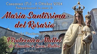 Casamari Fr Maria Santissima del Rosario 2024 PIROTECNICA MATTEI [upl. by Tullius852]