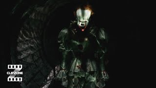 It 2017  Pennywise amp Patrick In The Sewers  ClipZone Horrorscapes [upl. by Fredela]