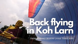 Paragliding in Thailand  Back flying in Koh larn [upl. by Gierk12]