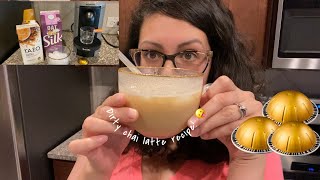 Dirty chai latte recipe with Nespresso’s voltesso espresso pod Hit or miss [upl. by Averi230]