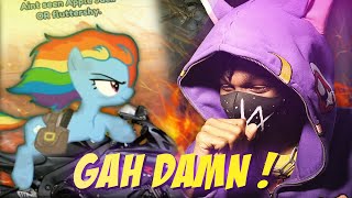 RAINBOW DASH ON A MF MOTORCYCLE Virus X  LIVE CHAT Reaction [upl. by Yerrot]