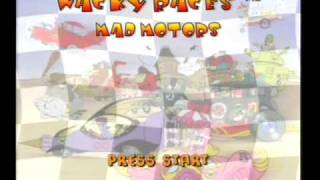 Wacky Races Mad Motors  Loading Sequence and Attract Mode  Sony PlayStation 2 [upl. by Spiegleman733]