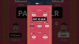 PAT VS BLR Pro kabaddi league dream 11 [upl. by Irby876]