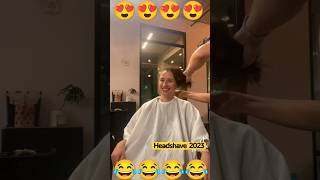 OMG😱beautiful😍lady Headshaved in public headshave forcedhaircut [upl. by Kcirdot]