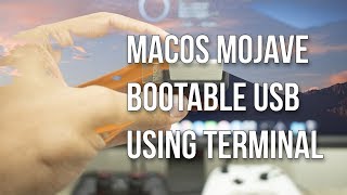 macOS Mojave Bootable USB using Terminal [upl. by Thorwald]