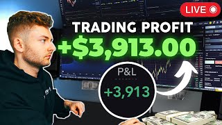 LIVE TRADING  How To Make 3913 In A Day 100x Strategy 2024 [upl. by Nyla]