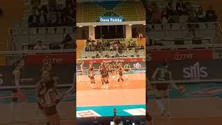 Dana Rettke Yüksekten Sert Smaç NilüferEczacıbaşı volleyballworld spike high [upl. by Oedama967]