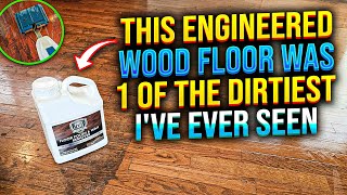 This Engineered Wood Floor was 1 of the DIRTIEST Ive ever seen😲 [upl. by Der]