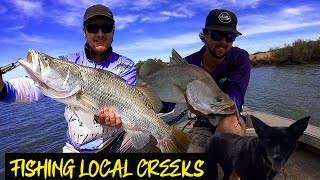 Fishing the Pilbara  Fishing Port Hedland Creeks  Pilbara Barramundi [upl. by Uranie999]