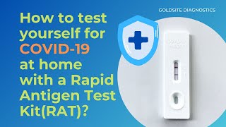 How to test yourself for COVID19 at home with a Rapid Antigen Test KitRAT [upl. by Clie]