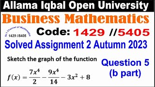 1429 code solved assignment 2 autumn 2023 Question 5 b Part  AIOU 1429 Code Solved Assignments [upl. by Uzziel722]