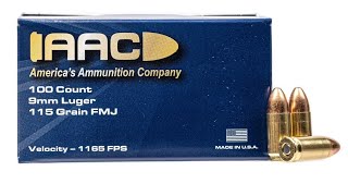 Ammo Review AAC 9mm 115 Grain FMJ [upl. by Aihsenor]