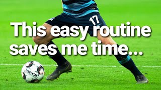 7 minute EASY SOCCER DRILLS routine I use to SAVE time [upl. by Yrac]