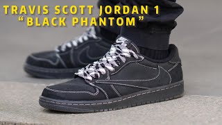 TRAVIS SCOTT JORDAN 1 “BLACK PHANTOM FULL REVIEW [upl. by Nnaaras]