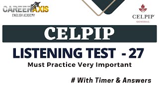 Celpip Listening Mock Test  Celpip Listening Test Practice With Answers [upl. by Ydnic]