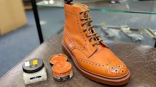 Trickers CShade Shoes amp Boots  What Colour Shoe Cream To Use [upl. by Ikairik700]