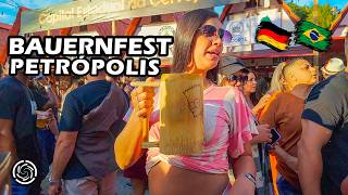 🇩🇪 GERMAN PARTY in RIO DE JANEIRO 🇧🇷 BAUERNFEST PETRÓPOLIS 🇧🇷 BRAZIL  2024 【4K UHD】 [upl. by Reinke]