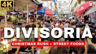 4K Divisoria MEGA Christmas SALE  Street Foods  Manila Walk Tour 2023 [upl. by Eirolav]