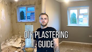 EASY How To Plaster A Wall  Beginners or DIYers Guide  SKIM COAT [upl. by Tripp]