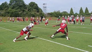 WR vs DB 1on1s from NC States first day of Fall Camp [upl. by Charlean]