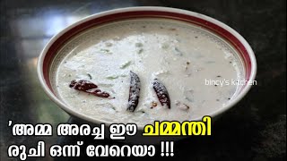 ചമ്മന്തി ഇങ്ങനെ അരച്ചാൽ‌ ഒരു പ്രത്യേക രുചിയാ  Thenga Chammanthi Recipe  White Chammanthi Malayalam [upl. by Revert577]