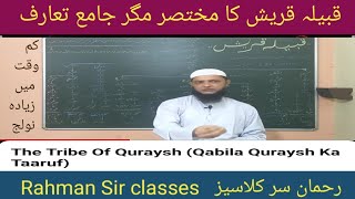 INTRODUCTION OF QURAISH TRIBE BY RAHMAN SIR [upl. by Atilek]