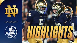 Highlights vs Florida State 2024  Notre Dame Football [upl. by Rramaj929]