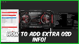 How To Get Extra OSD Info on MSI Afterburner Using HWINFO64 [upl. by Cacka]