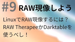 9 LinuxでRAW現像！ RAWTherapee と Darktable 【Kubuntu 2004】 [upl. by Nader971]