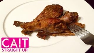 How To Make Jerk Chicken  Caribbean Style Recipe  Cait Straight Up [upl. by Enobe]