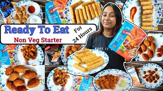 I only ate Ready to Eat Fried Food Non Veg Starter for 24 Hours  Food Challenge [upl. by Haik984]