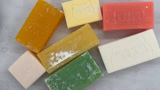 ASMR cutting dry soapoddly carving soapsatisfying relaxing crunchy soundsCrushing soap ASMR 2601 [upl. by Mcwilliams]