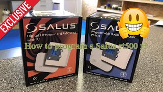 How to program a salus rt500rf wireless thermostat [upl. by Dee Dee]