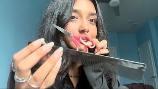 ASMR cutting your hair✂️ [upl. by Anrahs]