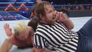 James Ellsworth vs AJ Styles w Dean Ambrose as Referee Full Match WWE Smackdown 10 11 16 HD [upl. by Jerad]