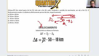 UnitauSP Um móvel parte do km 50 indo até o km 60 onde  Questões de Física  Quantum X [upl. by Robenia]