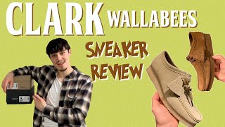 CLARK WALLABEES FULL REVIEW UNBOXING OF THE MAPLE AND COLA COLOURWAY [upl. by Lucine111]