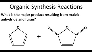 DielsAlder Reaction  Maleic Anhydride amp Furan Problem [upl. by Hoopes]