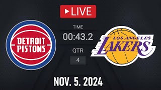 NBA LIVE LA Lakers vs Detroit Pistons  November 5 2024  Pistons vs Lakers LIVE NBA 2K25 [upl. by Lehcim]