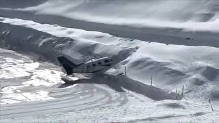 Piper Malibu Crashes in Courchevel while Trying to Land [upl. by Aettam335]