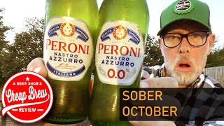 Peroni vs Peroni NA 00 NonAlcohol Italian Beer  Sober October by A Beer Snobs Cheap Brew Review [upl. by Conners]